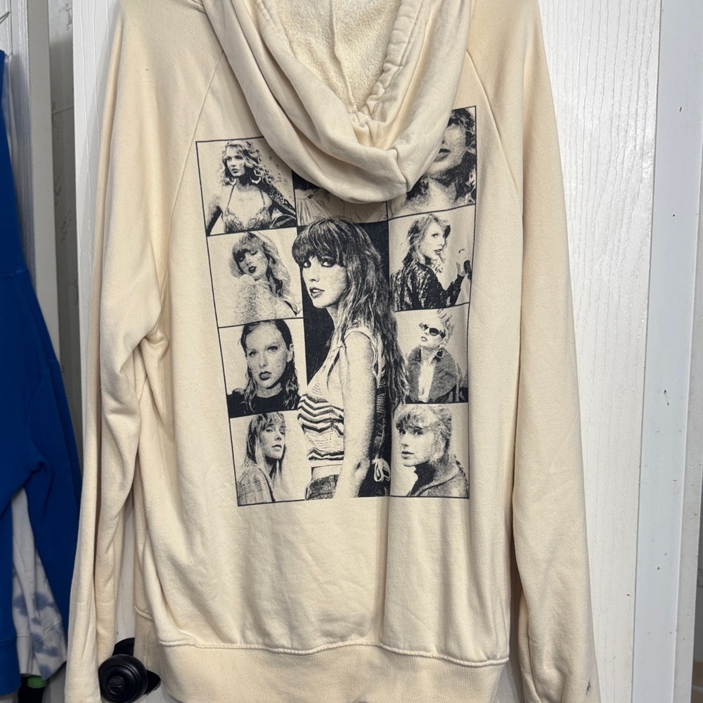 Taylor Swift The Eras Tour Beige Hoodie - Picture 2 of 4